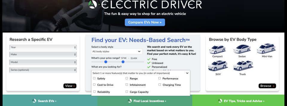 Electric Driver needs based search