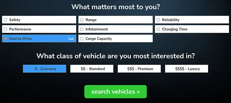 Electric Driver Recommendation Search