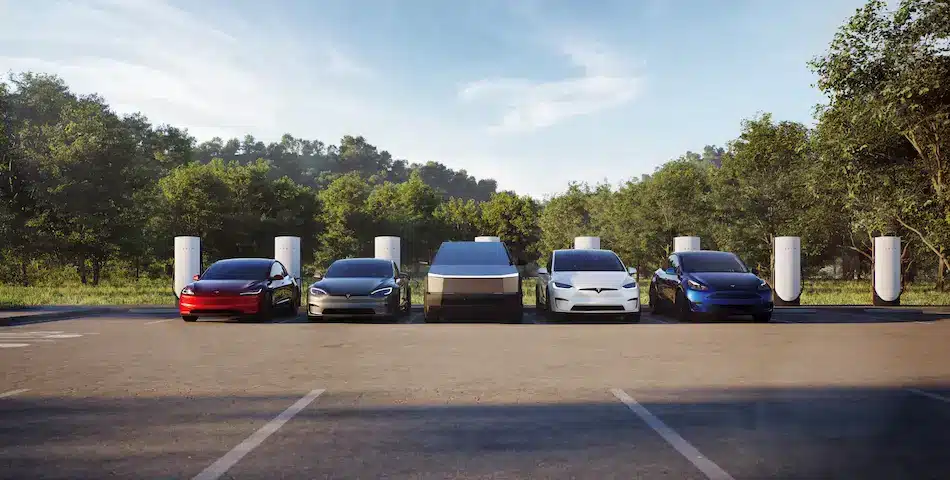 Tesla Electric Vehicles lineup.