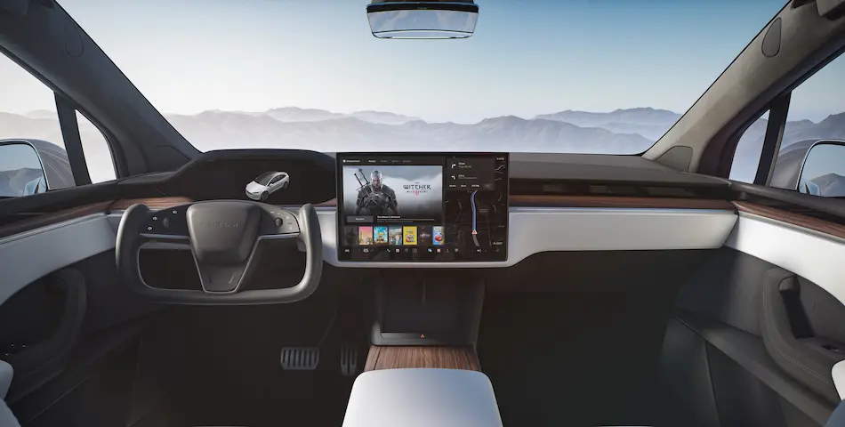 2023 Tesla Model X infotainment.