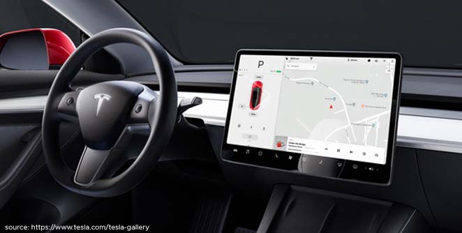 Tesla Model 3 infotainment system