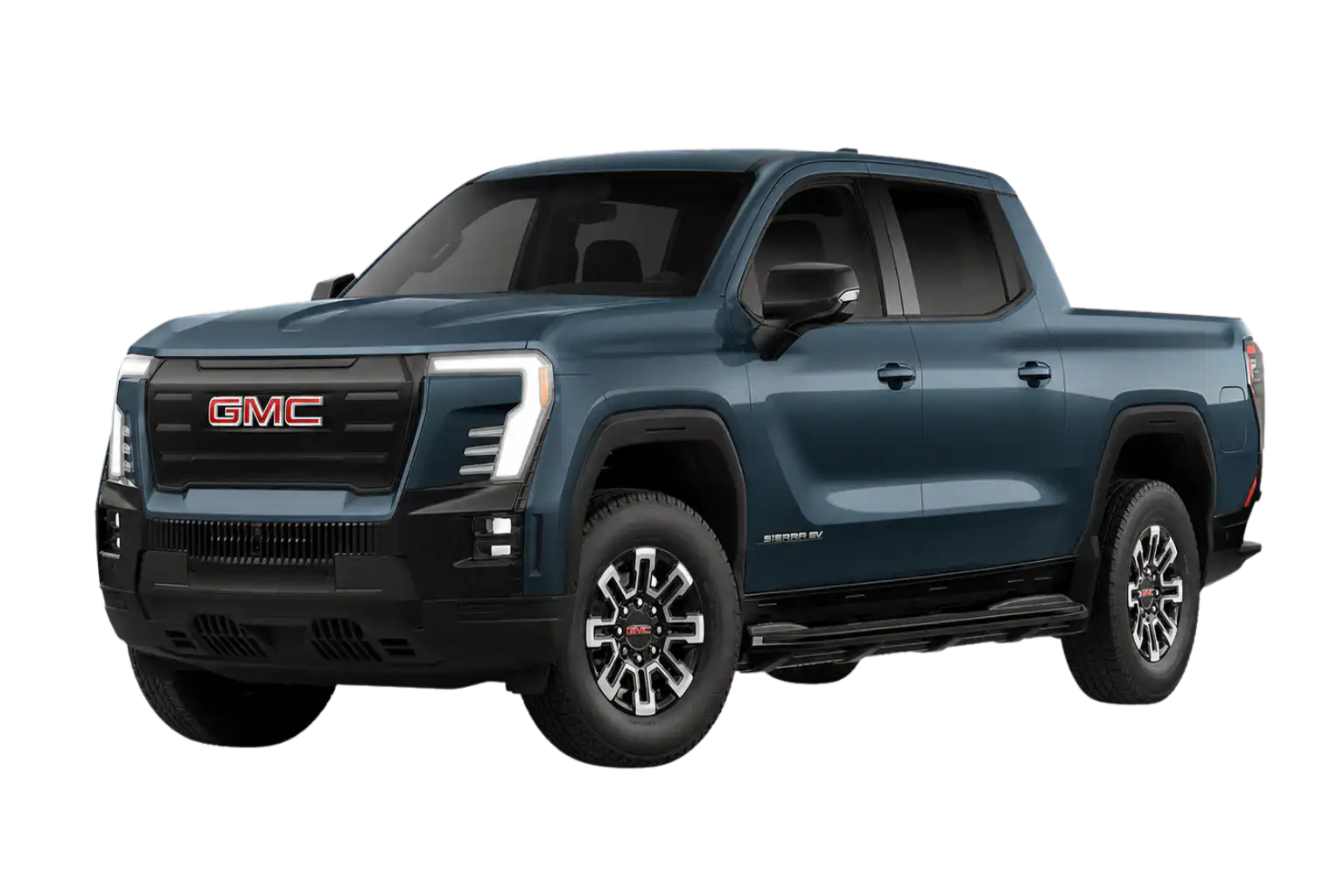AI-generated vehicle illustration of 2026 GMC Sierra EV Elevation Ext Range (11.5 kW Charger); appearance may differ