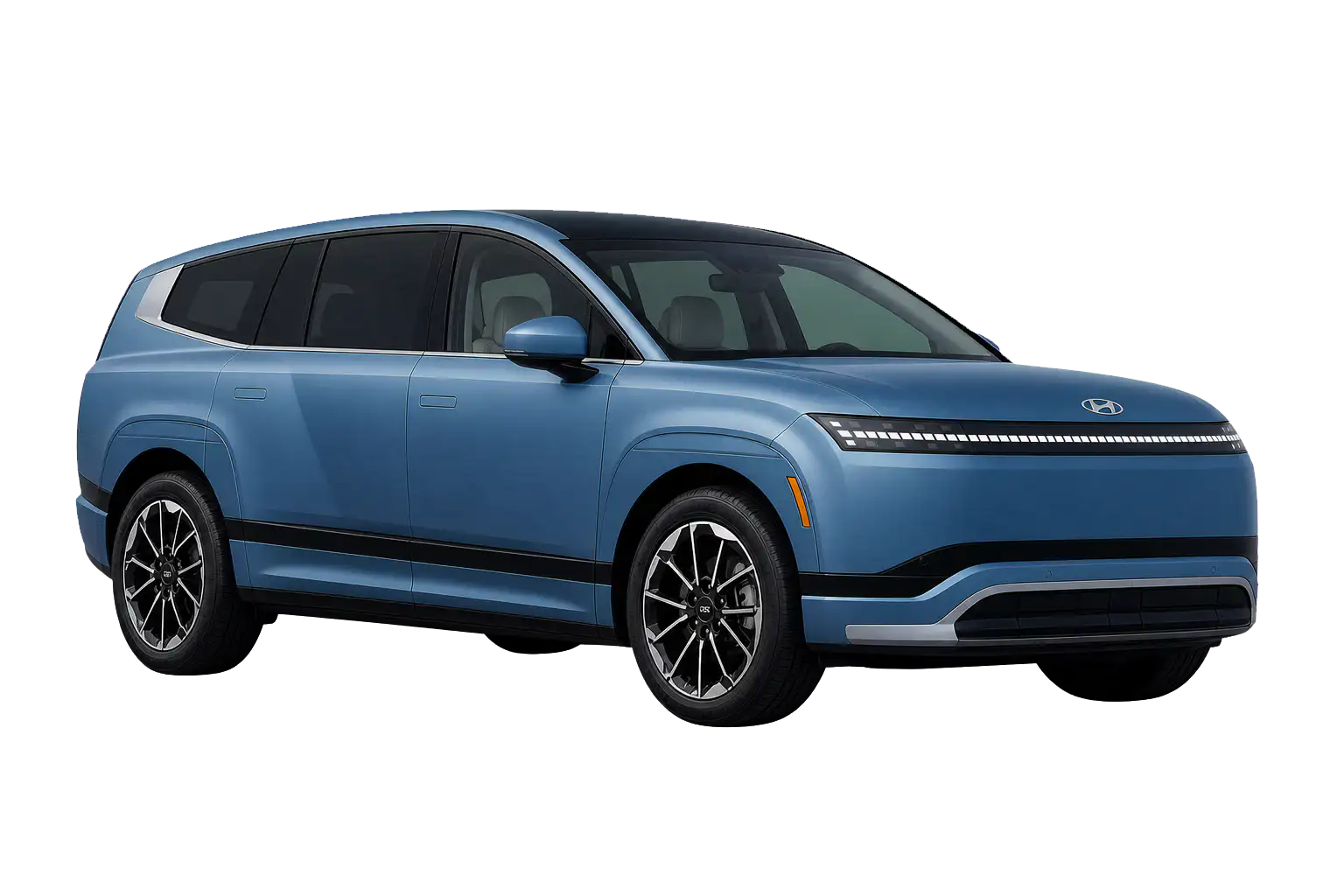 AI-generated vehicle illustration of 2026 Hyundai IONIQ 9 AWD Performance; appearance may differ