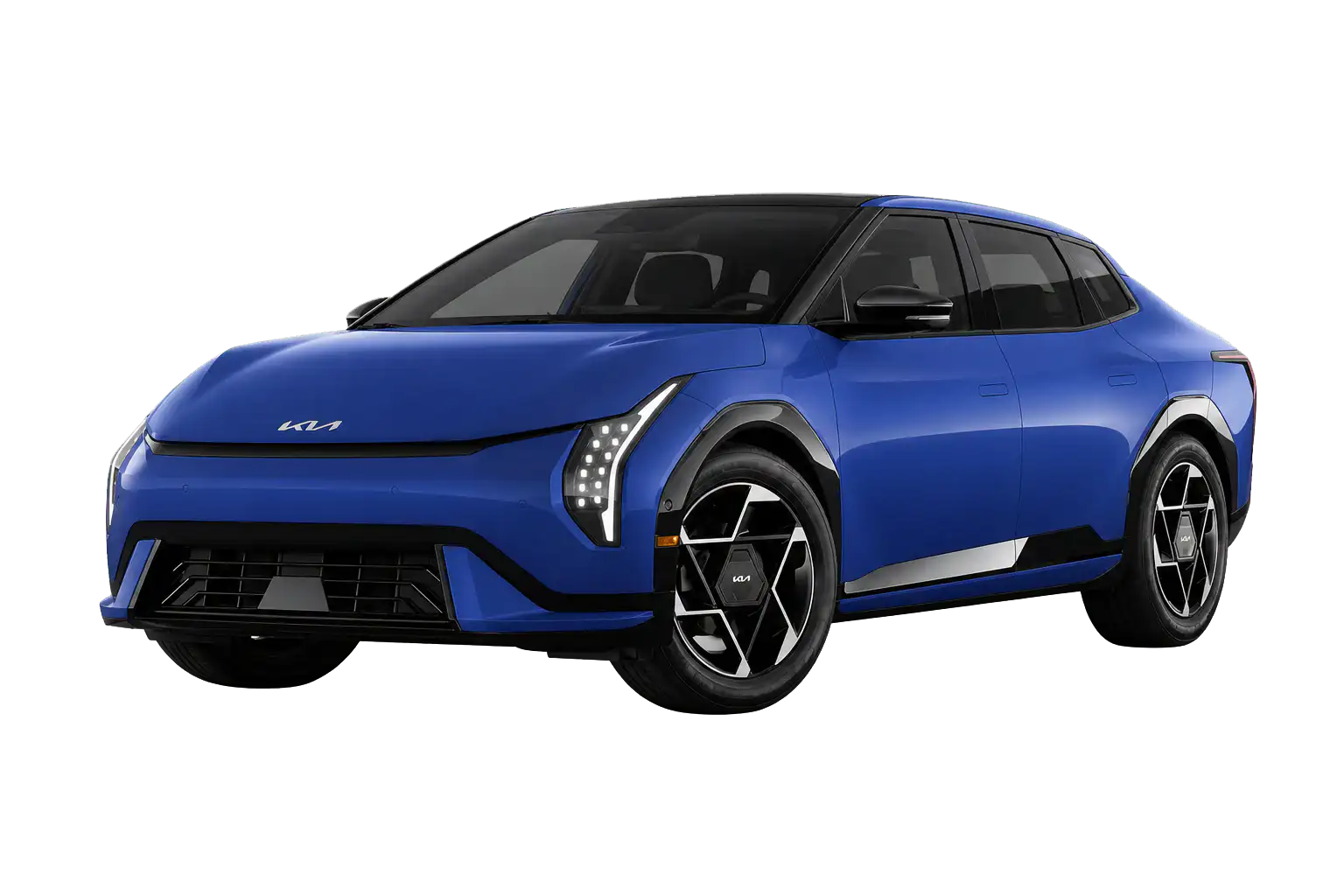 AI-generated vehicle illustration of 2026 Kia EV4 GT-Line; appearance may differ