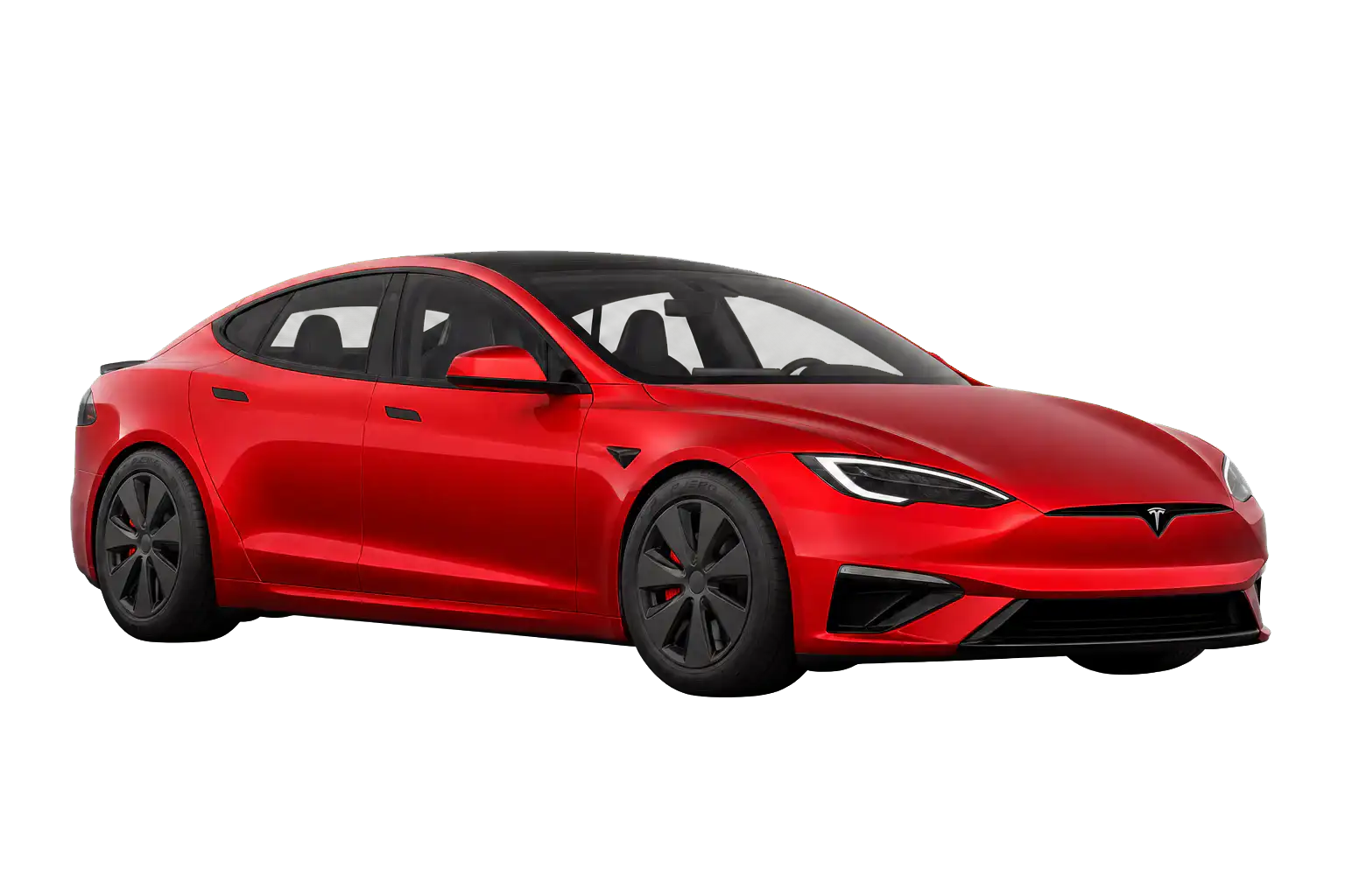 AI-generated vehicle illustration of 2026 Tesla Model S Plaid (19″ Wheels); appearance may differ