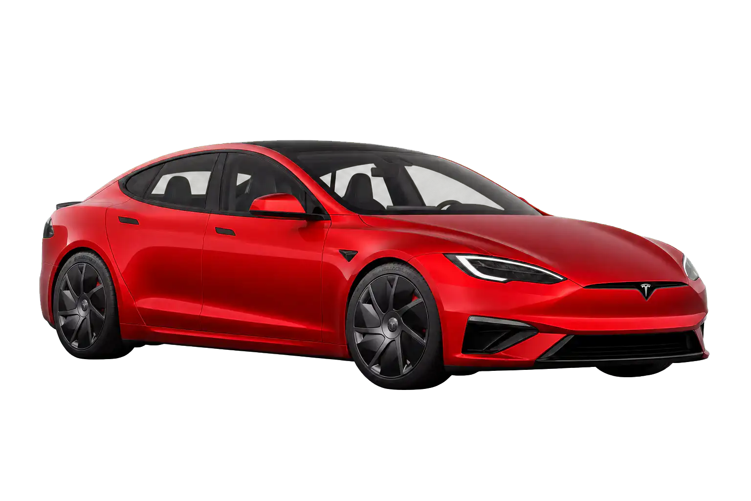 AI-generated vehicle illustration of 2026 Tesla Model S Plaid (21″ Wheels); appearance may differ