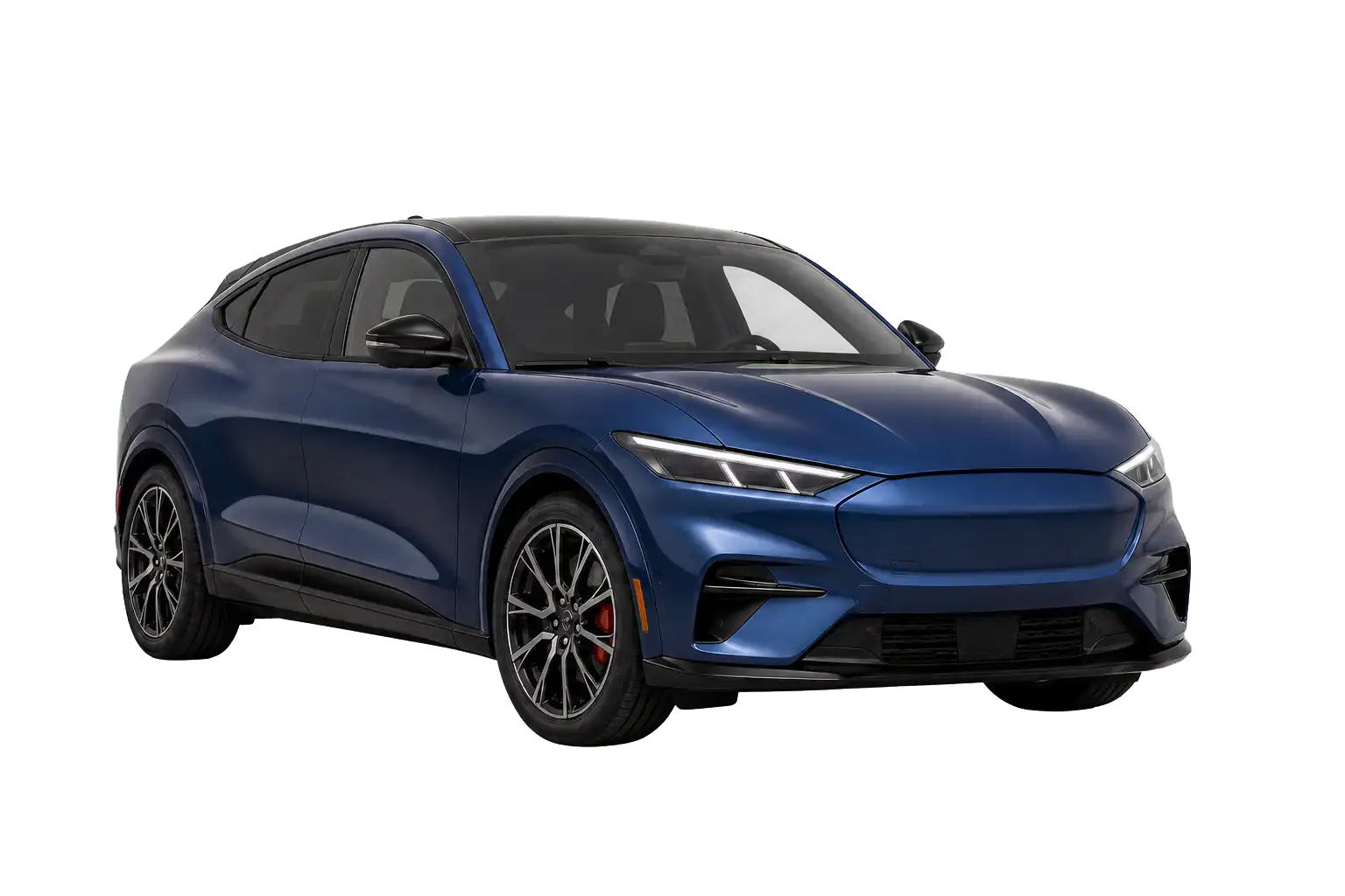 AI-generated vehicle illustration of 2026 Ford Mustang Mach-E GT; appearance may differ