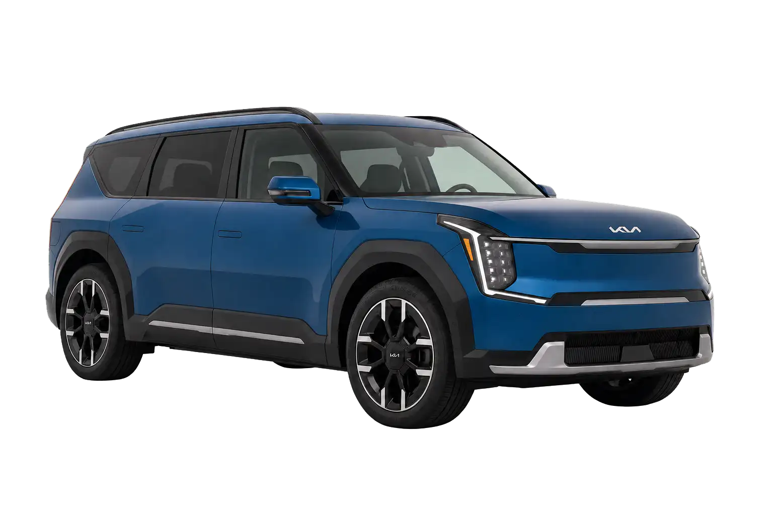 AI-generated vehicle illustration of 2026 Kia EV9 Land AWD GT-Line; appearance may differ