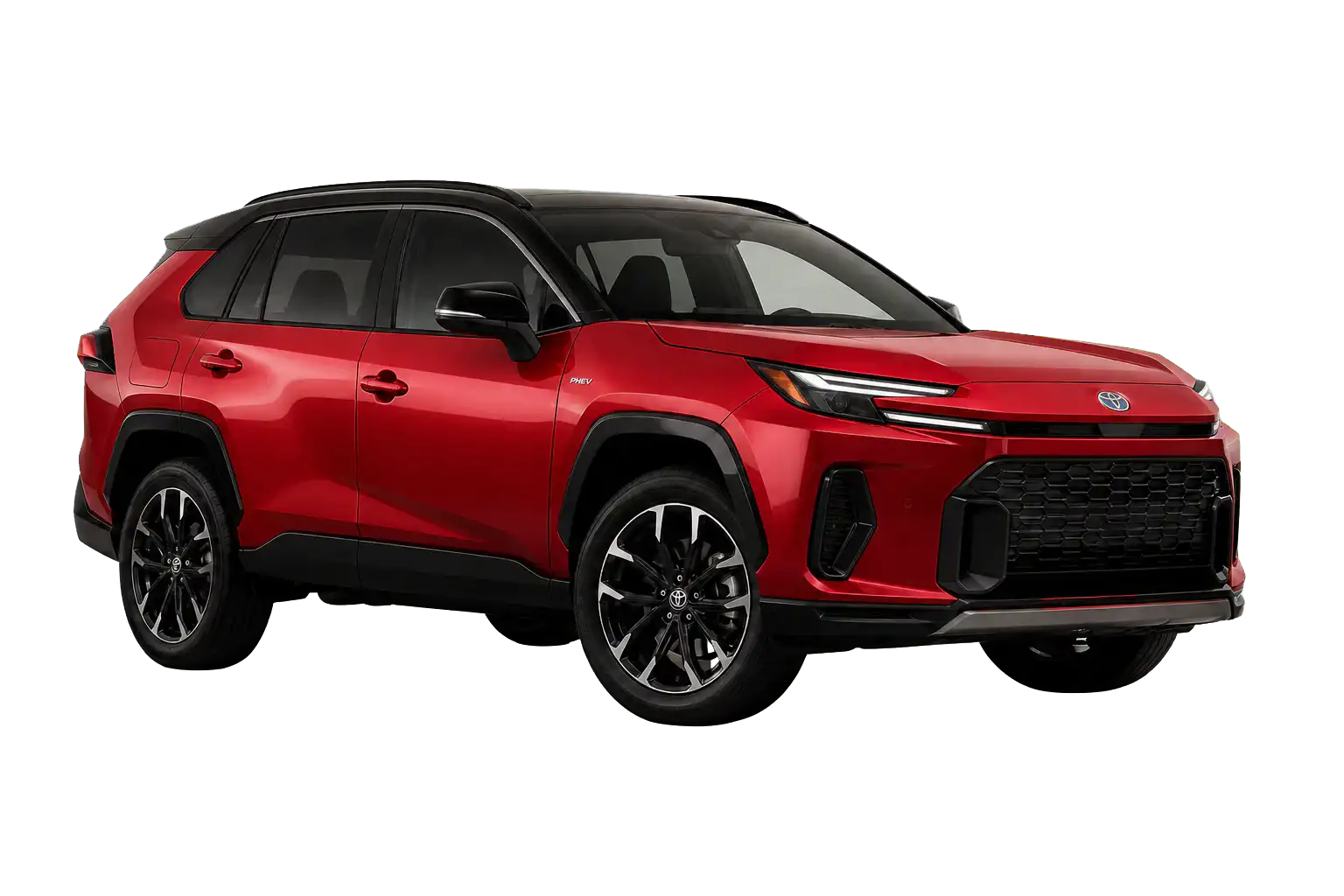 AI-generated vehicle illustration of 2026 Toyota RAV4 Plug-in Hybrid AWD XSE; appearance may differ